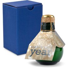 Origineller Sekt Happy New Year - Karton Blau, 125 ml (blau) (Art.-Nr. CA674684)