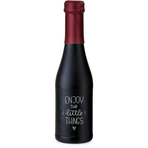 Promo Secco Piccolo - Fl. schwarz matt - Kapsel Bordeauxrot, 0,2 l (Art.-Nr. CA686175) - 0,2 l - trocken, spritzig erfrischend...
