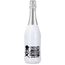 Sekt Cuvée - Flasche weiß-lackiert - Kapsel silber, 0,75 l (silber) (Art.-Nr. CA767401)