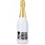 Sekt Cuvée - Flasche weiß-lackiert - Kapsel gold, 0, 75 l (gold) (Art.-Nr. CA824034)