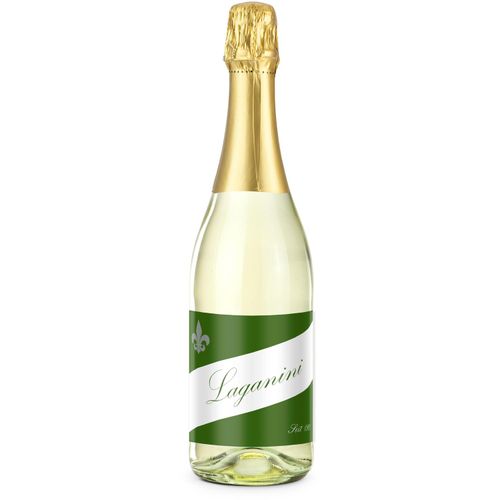Sekt Cuvée - Flasche klar - Kapselfarbe Gold, 0,75 l (Art.-Nr. CA956114) - 0,75 l - in klarer Flasche, trockenes...
