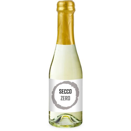 Secco ZERO, alkoholfrei - Flasche klar - Kapsel gold, 0,2 l (Art.-Nr. CA982283) - 0,2 l - trocken, spritzig erfrischend...