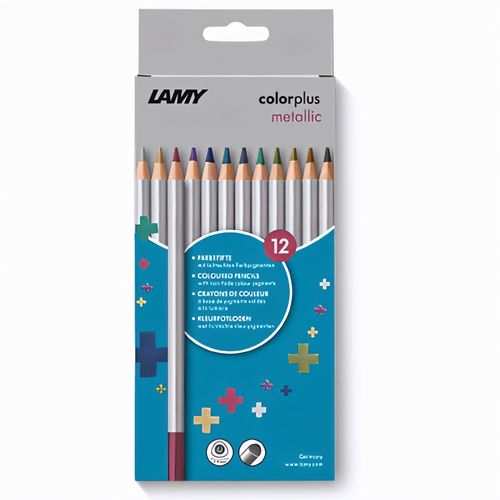 LAMY Farbstift colorplus metallic 12er Faltschachtel (Art.-Nr. CA319430) - Der hochwertige Farbstift für all...