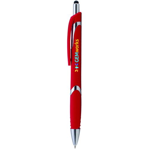 Joplin Brights Kugelschreiber - m/Stylus (Art.-Nr. CA014736) - Dieser Kunststoff-Kugelschreiber verfüg...