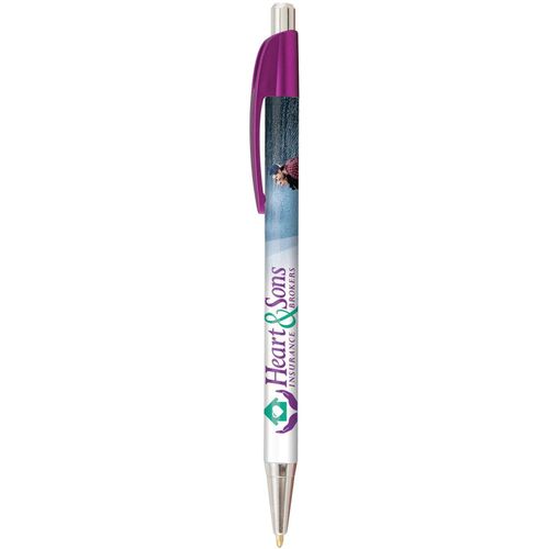 Lebeau Chrome Kugelschreiber (Art.-Nr. CA098816) - Brillante Metallic-Clip-Farben und...
