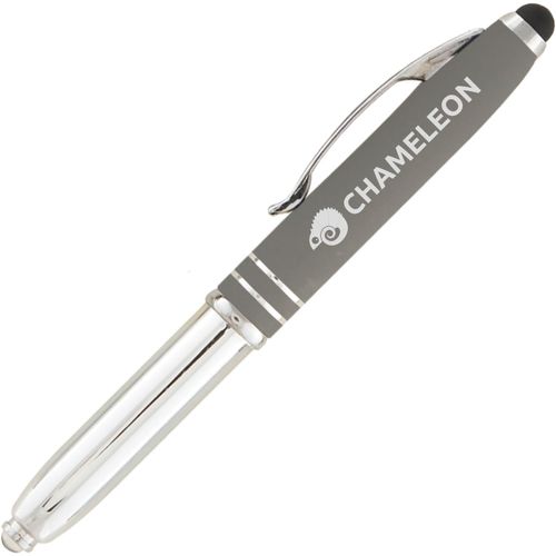 Brando Softy LED-Kugelschreiber - m/Stylus (Art.-Nr. CA116226) - Griffiger, Soft-Touch 3-in-1 Kugelschrei...