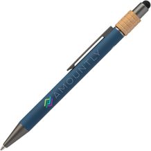 Reborn Spinner Recycling-Aluminium-Stift mit Stylus (marineblau) (Art.-Nr. CA131076)