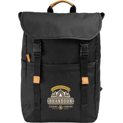 Lund - Rucksack aus 600D RPET (Art.-Nr. CA133616) - Entdecken Sie den Lund  einen stilvolle...