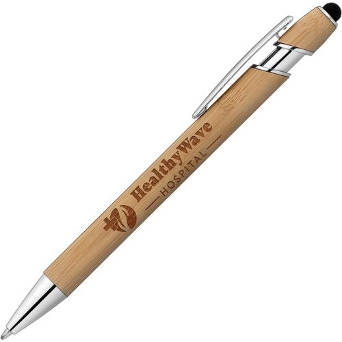 Prince Bamboo Kugelschreiber - m/Stylus (Art.-Nr. CA155496) - Werben Sie für Ihr Unternehmen mit de...