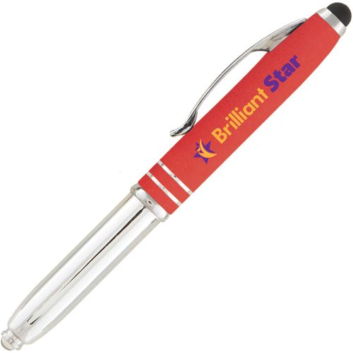 Brando Softy LED-Kugelschreiber - m/Stylus (Art.-Nr. CA155700) - Griffiger, Soft-Touch 3-in-1 Kugelschrei...