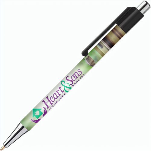 Astaire Chrome Kugelschreiber (Art.-Nr. CA171864) - Schlanker Druckkugelschreiber mit...