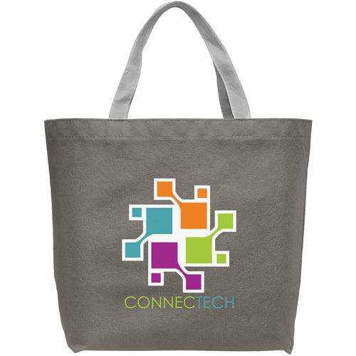 London rPET - Shopping-Tragetasche aus Recyceltem Vliesstoff (Art.-Nr. CA368926) - Die London Tote Bag verwendet recycelten...