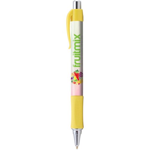 Hepburn Chrome Kugelschreiber (Art.-Nr. CA386206) - Populärer, Kunststoff-Kugelschreibe...