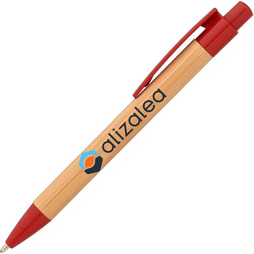 Bali Bamboo & Weizen-Kunststoff Mix Kugelschreiber (Art.-Nr. CA481095) - Dieser Kugelschreiber bietet mehr als...
