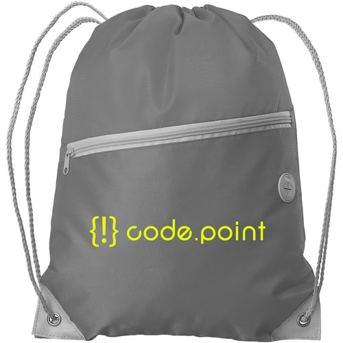 Daypack - Rucksack aus rPET mit Kordelzug (Art.-Nr. CA485898) - Präsentieren Sie das Logo Ihres Kunde...