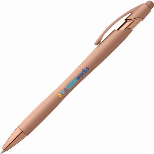 La Jolla Softy Monochrome Metallic Kugelschreiber - m/Stylus (Art.-Nr. CA490188) - Die modernen Mineralfarben, das ergonomi...