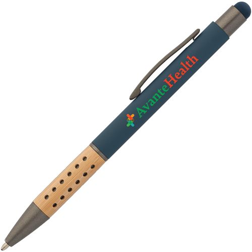 Bowie Bamboo Griff Kugelschreiber - m/Stylus (Art.-Nr. CA491284) - Wir präsentieren den Bowie Bamboo Griff...