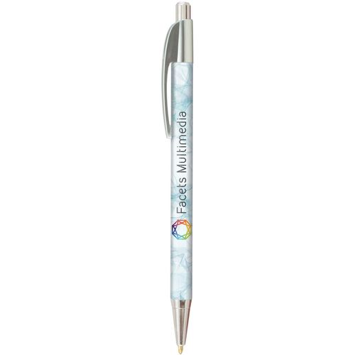 Lebeau Chrome Kugelschreiber (Art.-Nr. CA505794) - Brillante Metallic-Clip-Farben und...