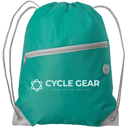 Daypack - Rucksack aus rPET mit Kordelzug (Art.-Nr. CA514608) - Präsentieren Sie das Logo Ihres Kunde...