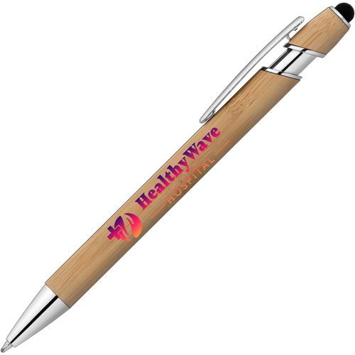 Prince Bamboo Kugelschreiber - m/Stylus (Art.-Nr. CA605565) - Werben Sie für Ihr Unternehmen mit de...