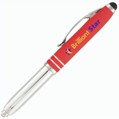 Brando Softy LED-Kugelschreiber - m/Stylus (Art.-Nr. CA609111) - Griffiger, Soft-Touch 3-in-1 Kugelschrei...