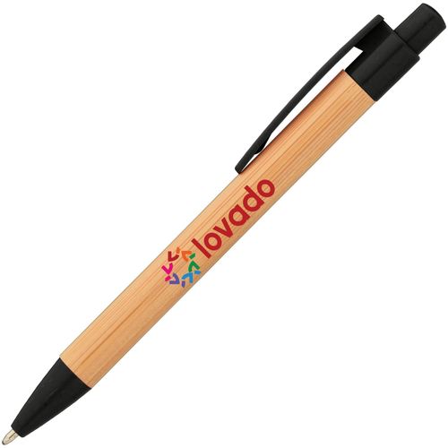Bali Bamboo & Weizen-Kunststoff Mix Kugelschreiber (Art.-Nr. CA642527) - Dieser Kugelschreiber bietet mehr als...