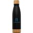 Ibiza Bamboo - 650 ml doppelwandige Edelstahlflasche (Schwarz) (Art.-Nr. CA671165)