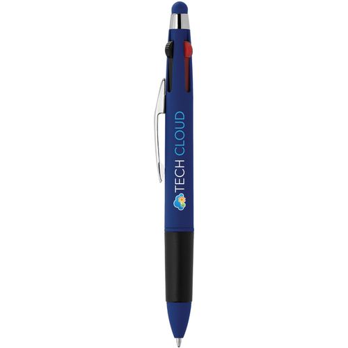 Quattro Softy Multi-Tinten Kugelschreiber - m/Stylus (Art.-Nr. CA684395) - Spaß und Funktionalität für Kunden, K...