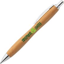 Sophisticate Bamboo Chrome Kugelschreiber (Bambus) (Art.-Nr. CA700877)