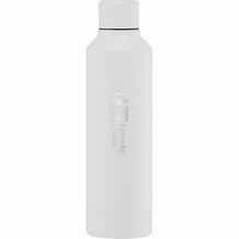 Olympus - 500 ml Edelstahlflasche - Kupferbeschichtet & Doppelwandig mit Drehverschluss (weiß) (Art.-Nr. CA725531)