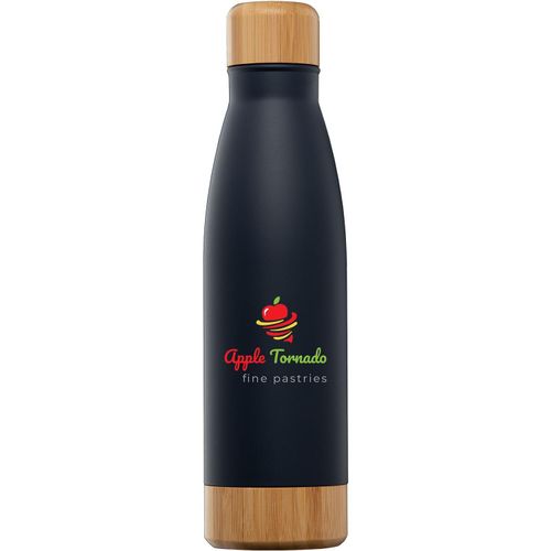 Ibiza Bamboo - 650 ml doppelwandige Edelstahlflasche (Art.-Nr. CA754026) - Die Ibiza Bamboo - 650 ml doppelwandige...