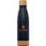 Ibiza Bamboo - 650 ml doppelwandige Edelstahlflasche (marineblau) (Art.-Nr. CA754026)