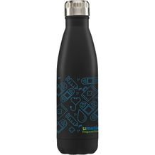 Ibiza - 500ml Edelstahlflasche - Doppelwandig (Schwarz) (Art.-Nr. CA779264)