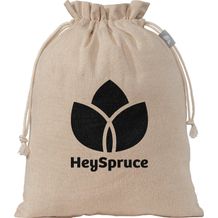 Geschenktasche Medium aus recycelter Baumwolle (110 g/m²) (Naturell) (Art.-Nr. CA787037)