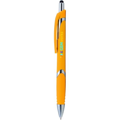 Joplin Brights Kugelschreiber - m/Stylus (Art.-Nr. CA814000) - Dieser Kunststoff-Kugelschreiber verfüg...