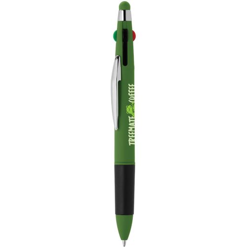 Quattro Softy Multi-Tinten Kugelschreiber - m/Stylus (Art.-Nr. CA822965) - Spaß und Funktionalität für Kunden, K...