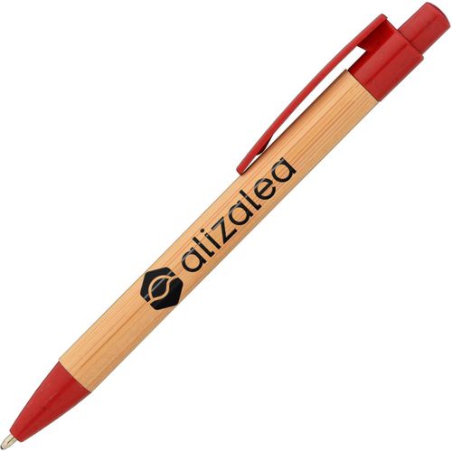 Bali Bamboo & Weizen-Kunststoff Mix Kugelschreiber (Art.-Nr. CA823428) - Dieser Kugelschreiber bietet mehr als...