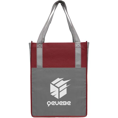 Victor - Shopping-Tragetasche aus Vliesstoff (Art.-Nr. CA867045) - Diese zweifarbige Einkaufstasche verfüg...