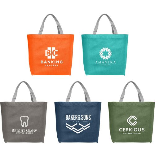 London rPET - Shopping-Tragetasche aus Recyceltem Vliesstoff (Art.-Nr. CA882641) - Die London Tote Bag verwendet recycelten...