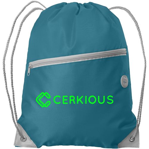 Daypack - Rucksack aus rPET mit Kordelzug (Art.-Nr. CA897748) - Präsentieren Sie das Logo Ihres Kunde...