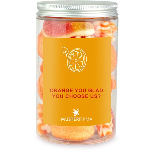 Naschdose M orange (Art.-Nr. CA558813) - Mit der fröhlich-fruchtigen Süßigkeit...
