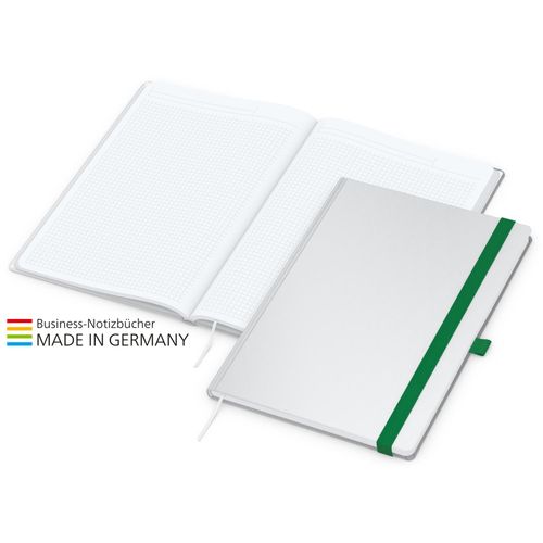 Match-Book White Bestseller A4 Cover-Star matt-individuell, grün (Art.-Nr. CA007207) - Im Einklang mit dem Corporate Desig...