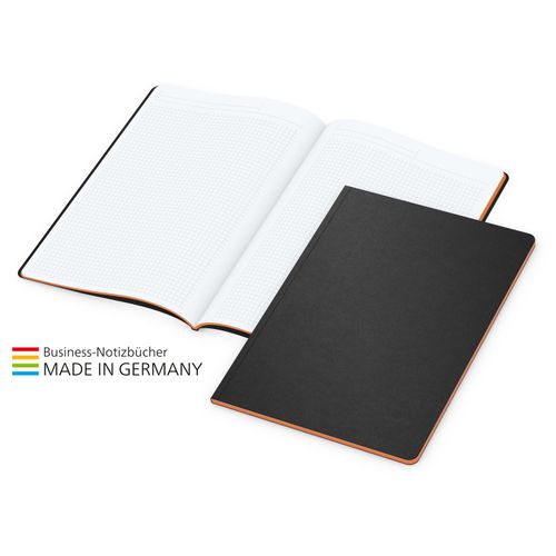 Tablet-Book Slim Bestseller A4, orange (Art.-Nr. CA069565) - Design-Modell in moderner Broschurenform...