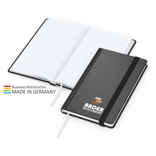 Easy-Book Comfort x.press Pocket, schwarz (Art.-Nr. CA104941) - Modernes Notizbuch in mattem Cover-Star-...