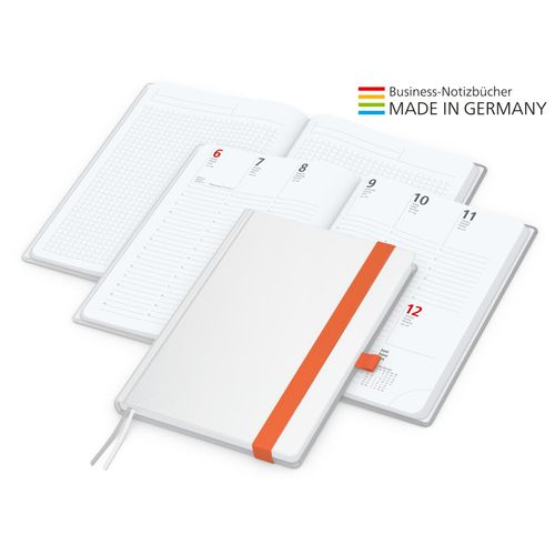Match-Hybrid White Bestseller A5, Cover-Star gloss-individuell, orange (Art.-Nr. CA136866) - Der Hybrid-Timer für jedes Corporat...