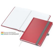 Vision-Book White Bestseller A4, rot inkl. Prägung schwarz-glänzend (rot;schwarz) (Art.-Nr. CA257080)