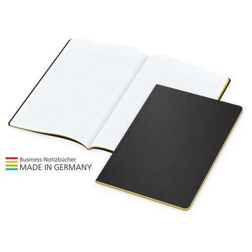 Tablet-Book Slim Bestseller A4, gelb (Art.-Nr. CA271648) - Design-Modell in moderner Broschurenform...