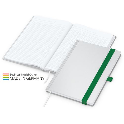 Match-Book White Bestseller A5 Cover-Star matt-individuell, grün (Art.-Nr. CA318228) - Im Einklang mit dem Corporate Desig...