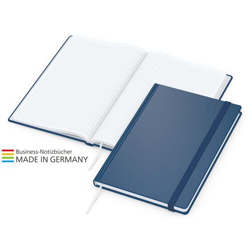 Easy-Book Comfort Bestseller A5, dunkelblau inkl. Silberprägung (Art.-Nr. CA361518) - Modernes Notizbuch im matten Cover-Star-...