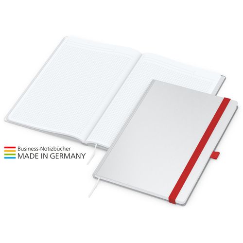 Match-Book White Bestseller A4 Cover-Star gloss-individuell, rot (Art.-Nr. CA418916) - Im Einklang mit dem Corporate Desig...